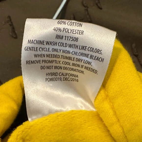 Pokemon Bright Yellow Kids Zip-Up Hoodie - Picture 7 of 7